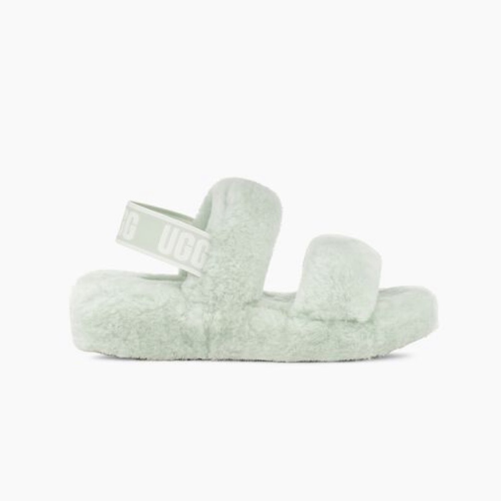 Oh Yeah Ugg Slippers in Retro Mint